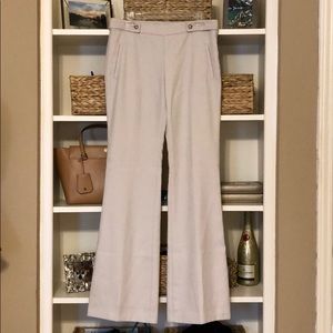 LOFT Wide Leg Cream Trousers